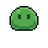 animated green slime, squash and stretch loop